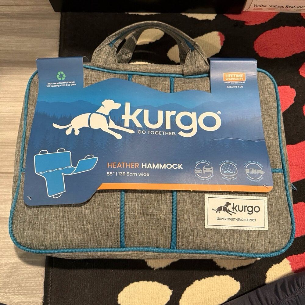 Kurgo Heather Hammock car dog seat